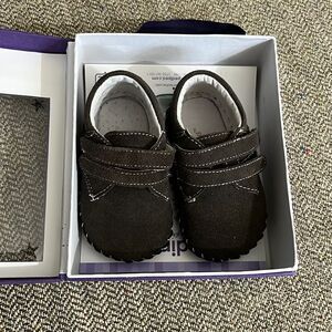 Pediped Originals Ethan Brown softsole shoes 6-12 mo
